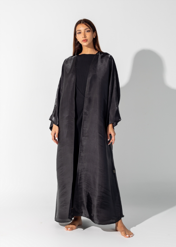 Picture of Black organza abaya