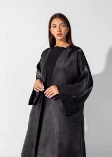 Picture of Black organza abaya