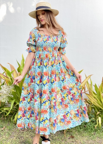 Picture of Coral reef cotton dress