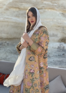 Picture of Quilted cotton block print Bisht