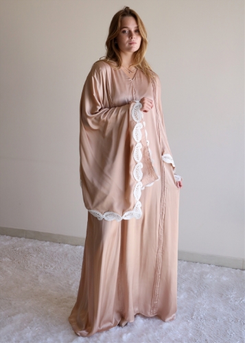 Picture of Nude Silk Nightgown