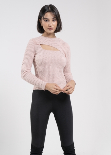 Picture of Pink Top with cut 