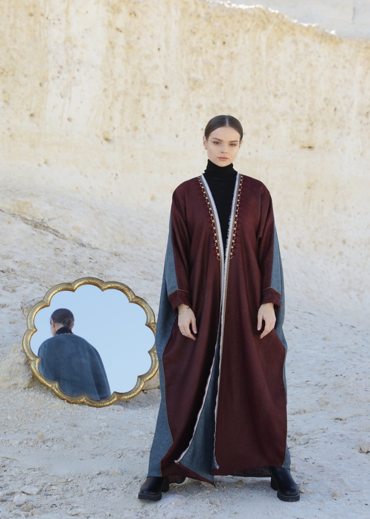 صورة Linen Moroccan Abaya